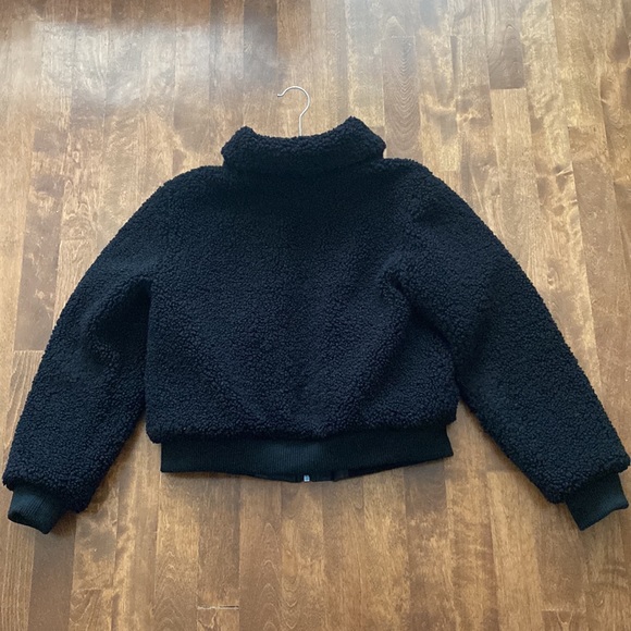 Blank NYC Teddy Jacket Bomber Black size Small - Picture 8 of 14